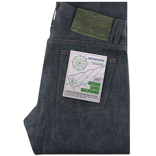 Джинсы Naked & Famous green core selvedge